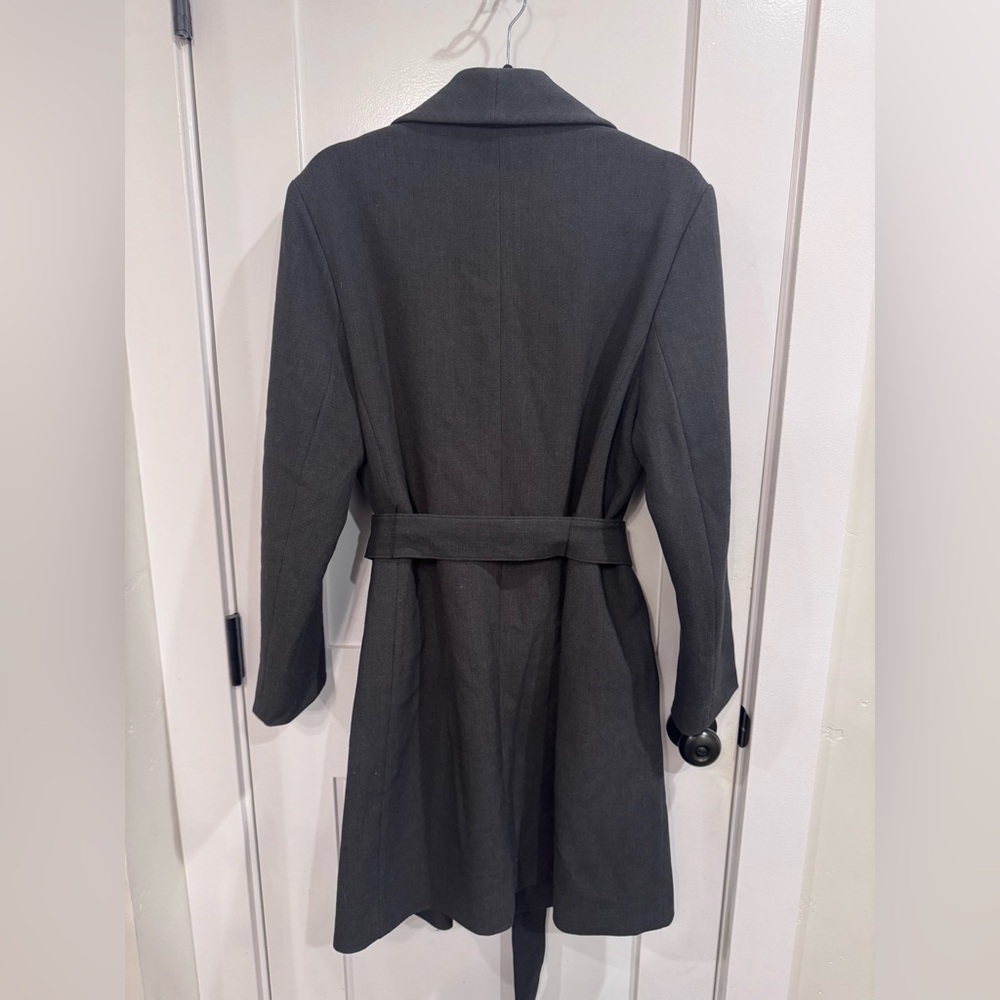 Lauren Ralph Lauren Dark Gray Trench Coat - Picture 2 of 4